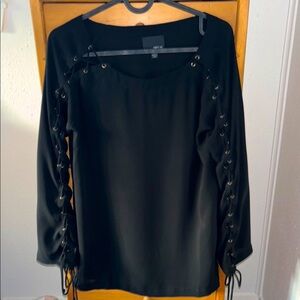 Greylin top tunic long sleeves with ties